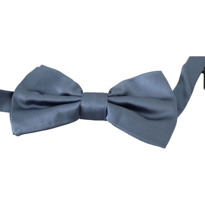 Dolce & Gabbana Blue 100% Silk Adjustable Neck Papillon Bow tie 1728,67345645728,Accessories,Blue,Bowties - Ties and Formal Accessories - Accessories,Dolce & Gabbana,Material: 100% Silk,Men,Men - Accessories,New with tags,Ties & Bowties - Men - Accessorie