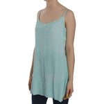 Ermanno Scervino Blue Sleeveless Spaghetti Dress Blouse TSH3759-46