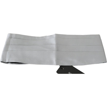 Dolce & Gabbana Gray Men Waist Belt 100% Silk Cummerbund 1728,67345645728,Accessories,Belts - Accessories,Cummerbund - Men - Accessories,Dolce & Gabbana,Gray,High-Waist Belts - Belts - Accessories,IT46 | S,IT48 | M,IT50 | L,IT52 | XL,Material: 100% Silk,M