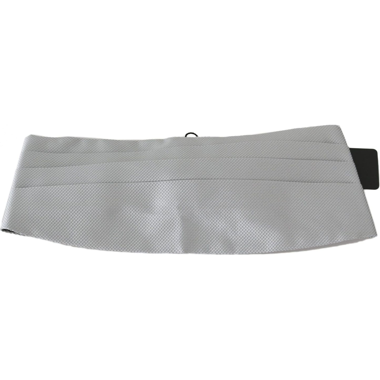 Dolce & Gabbana Gray Men Waist Belt 100% Silk Cummerbund Dolce & Gabbana