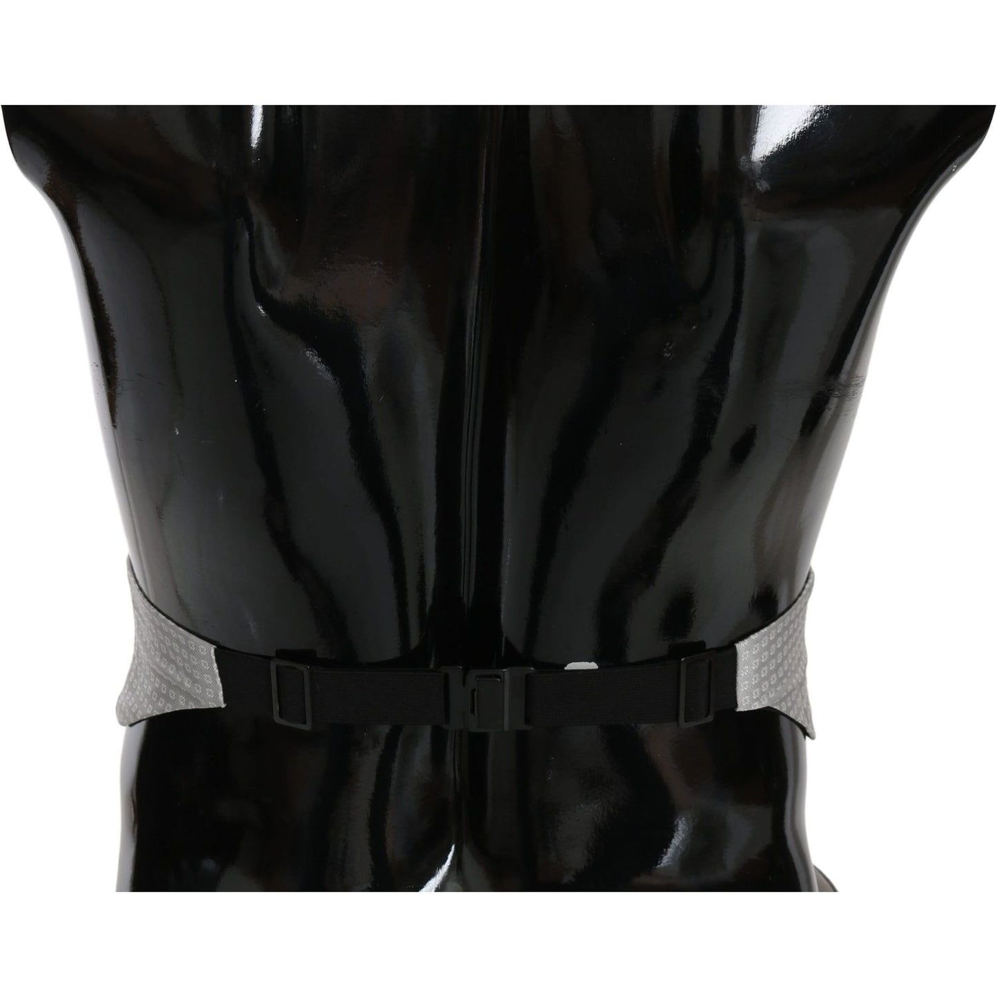 Dolce & Gabbana Gray Patterned Waist Belt Silk Cummerbund Dolce & Gabbana
