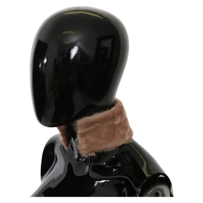 Dolce & Gabbana Beige Fur Neck Collar Lambskin Scarf Dolce & Gabbana