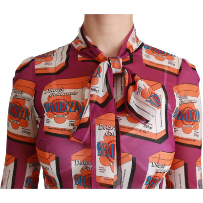 Dolce & Gabbana Purple Silk Bellezza A-Line Gown Dress Dolce & Gabbana