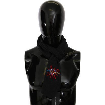 Dolce & Gabbana Gray #DGLovesLondon Wrap Shawl Wool Scarf Dolce & Gabbana