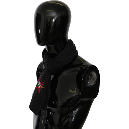 Dolce & Gabbana Gray #DGLovesLondon Wrap Shawl Wool Scarf Dolce & Gabbana