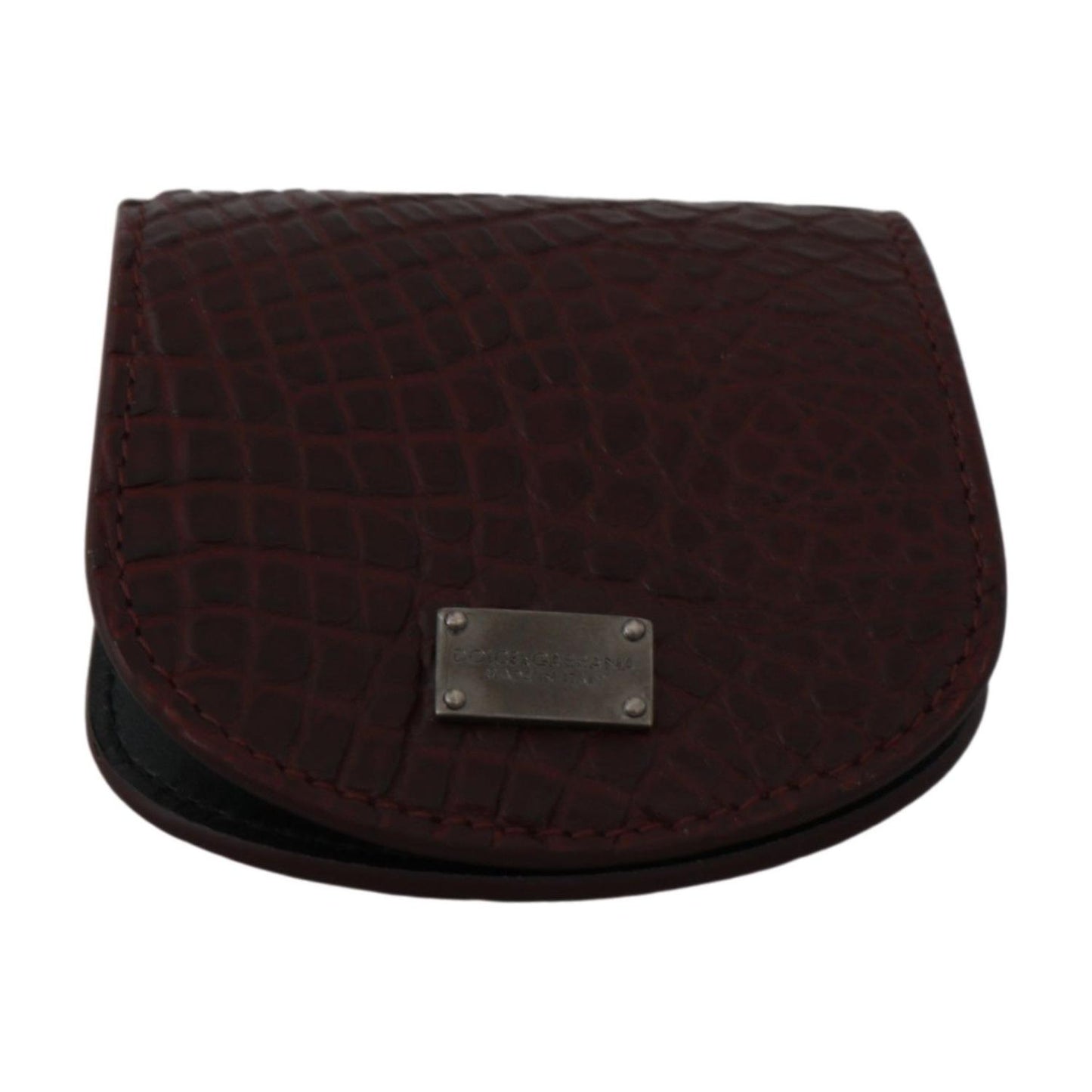 Dolce & Gabbana Brown Exotic Skin Pocket Condom Case Holder Dolce & Gabbana