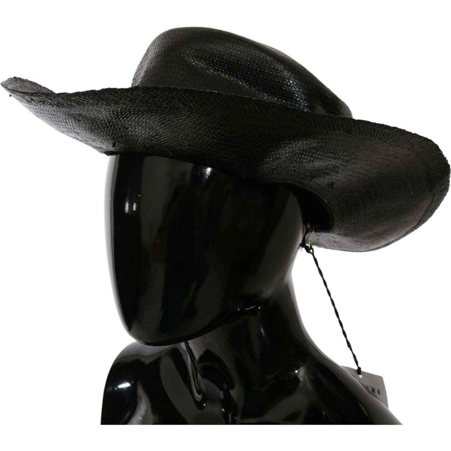 Costume National Black Wide Brim Cowboy Solid Hat Costume National