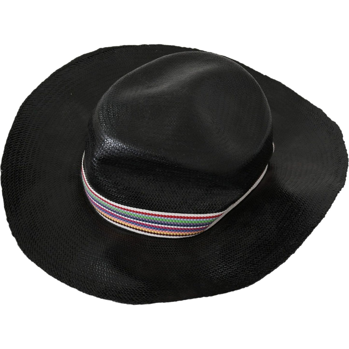 Costume National Black Wide Brim Cowboy Solid Hat Costume National
