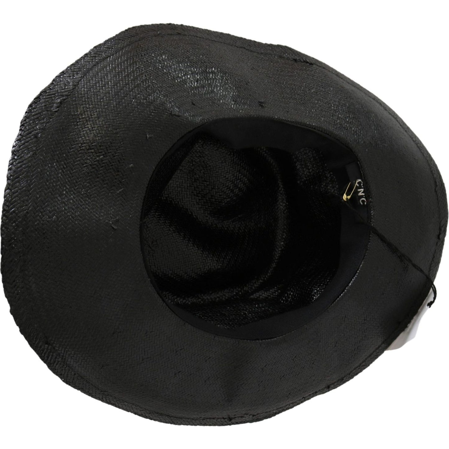Costume National Black Wide Brim Cowboy Solid Hat Costume National