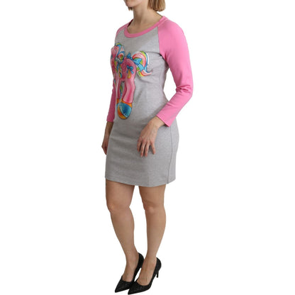 Moschino Gray My Little Pony Top Sweater Dress Moschino