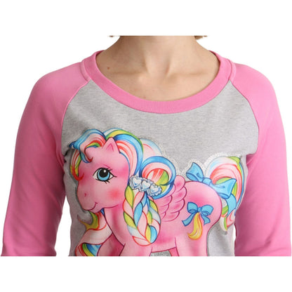 Moschino Gray My Little Pony Top Sweater Dress Moschino