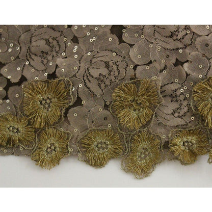 Lanre Da Silva Ajayi GOLD Long Lace Maxi Crystal Dress Lanre Da Silva Ajayi