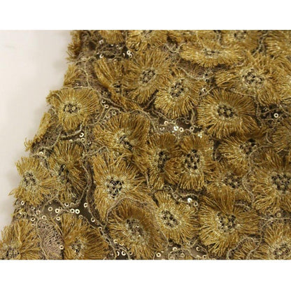 Lanre Da Silva Ajayi GOLD Long Lace Maxi Crystal Dress Lanre Da Silva Ajayi