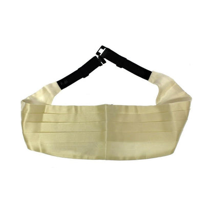 Dolce & Gabbana White Waist Silk Cummerbund Belt Dolce & Gabbana