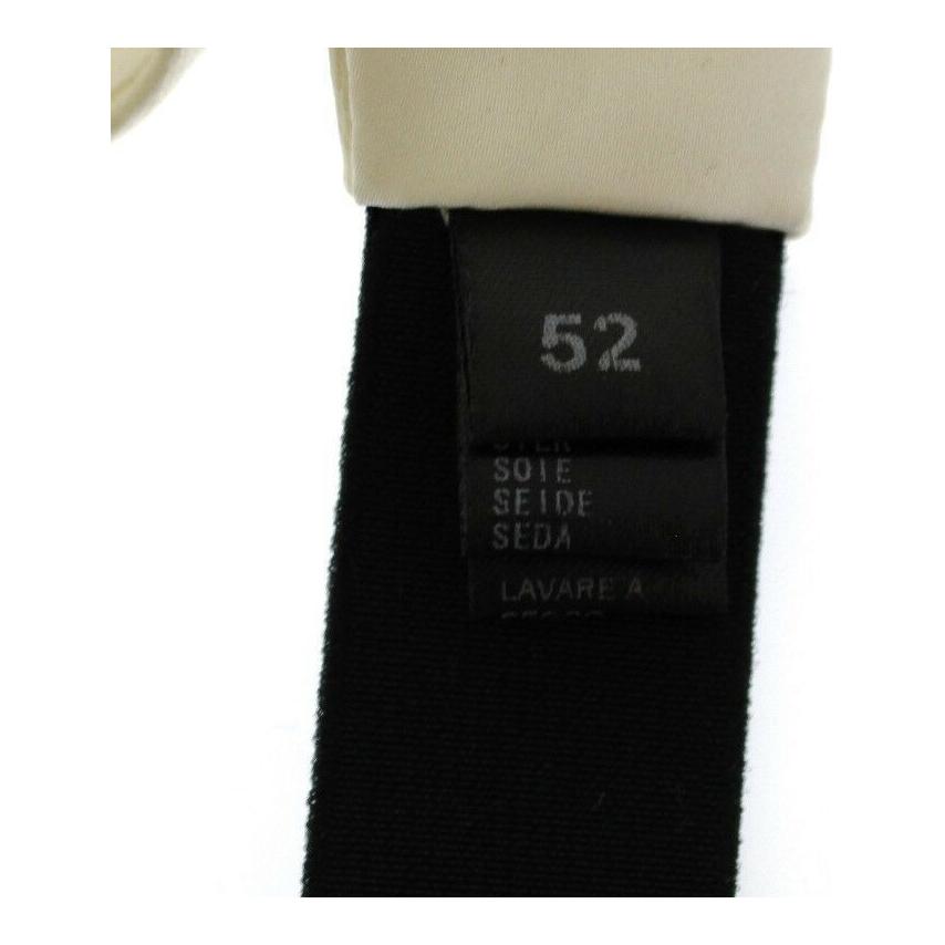 Dolce & Gabbana White Waist Silk Cummerbund Belt Dolce & Gabbana