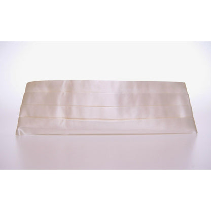 Dolce & Gabbana White Waist Tuxedo Smoking Belt Cummerbund Dolce & Gabbana