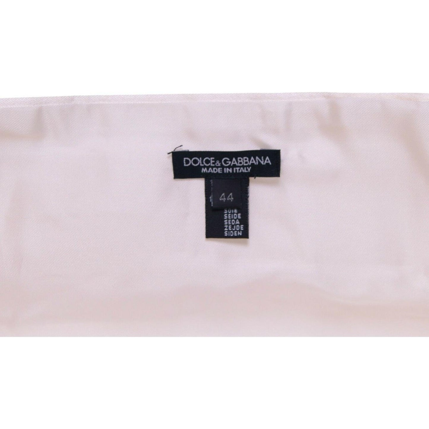 Dolce & Gabbana White Waist Tuxedo Smoking Belt Cummerbund Dolce & Gabbana