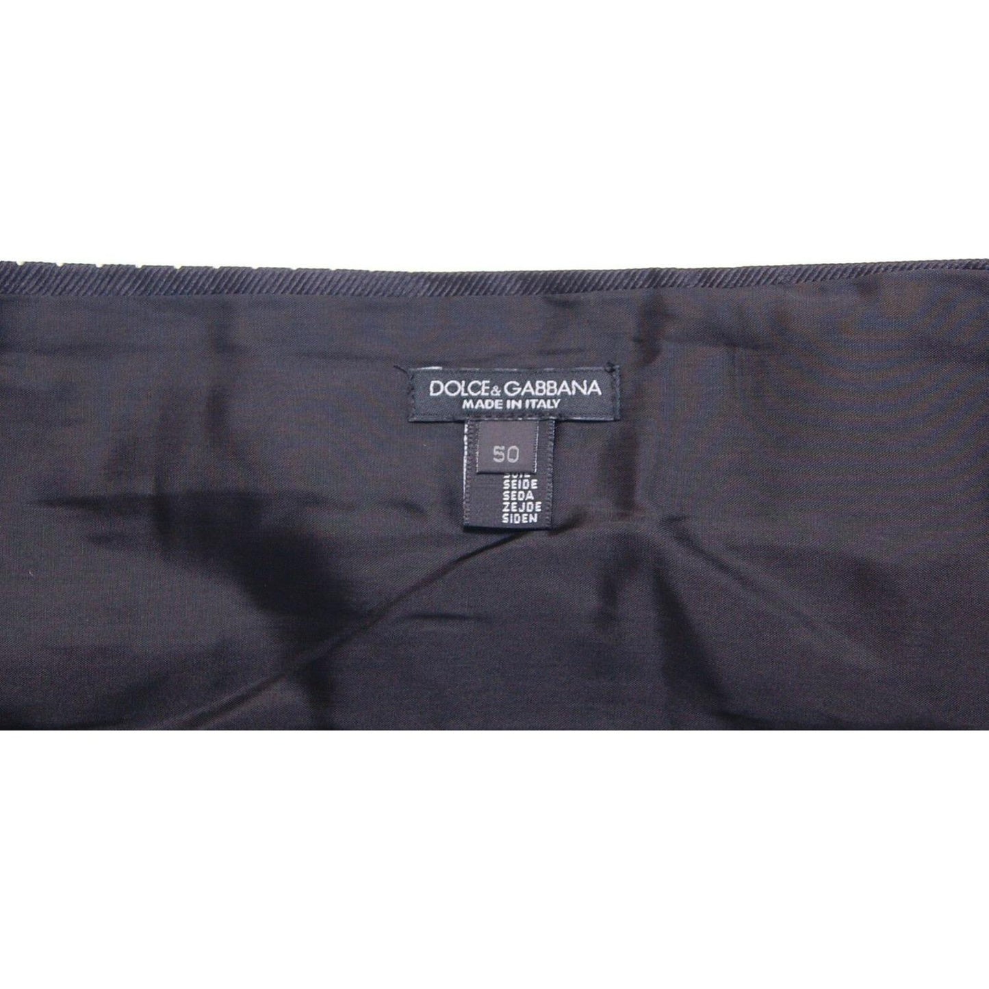 Dolce & Gabbana Black Waist Smoking Tuxedo Cummerbund Belt Dolce & Gabbana