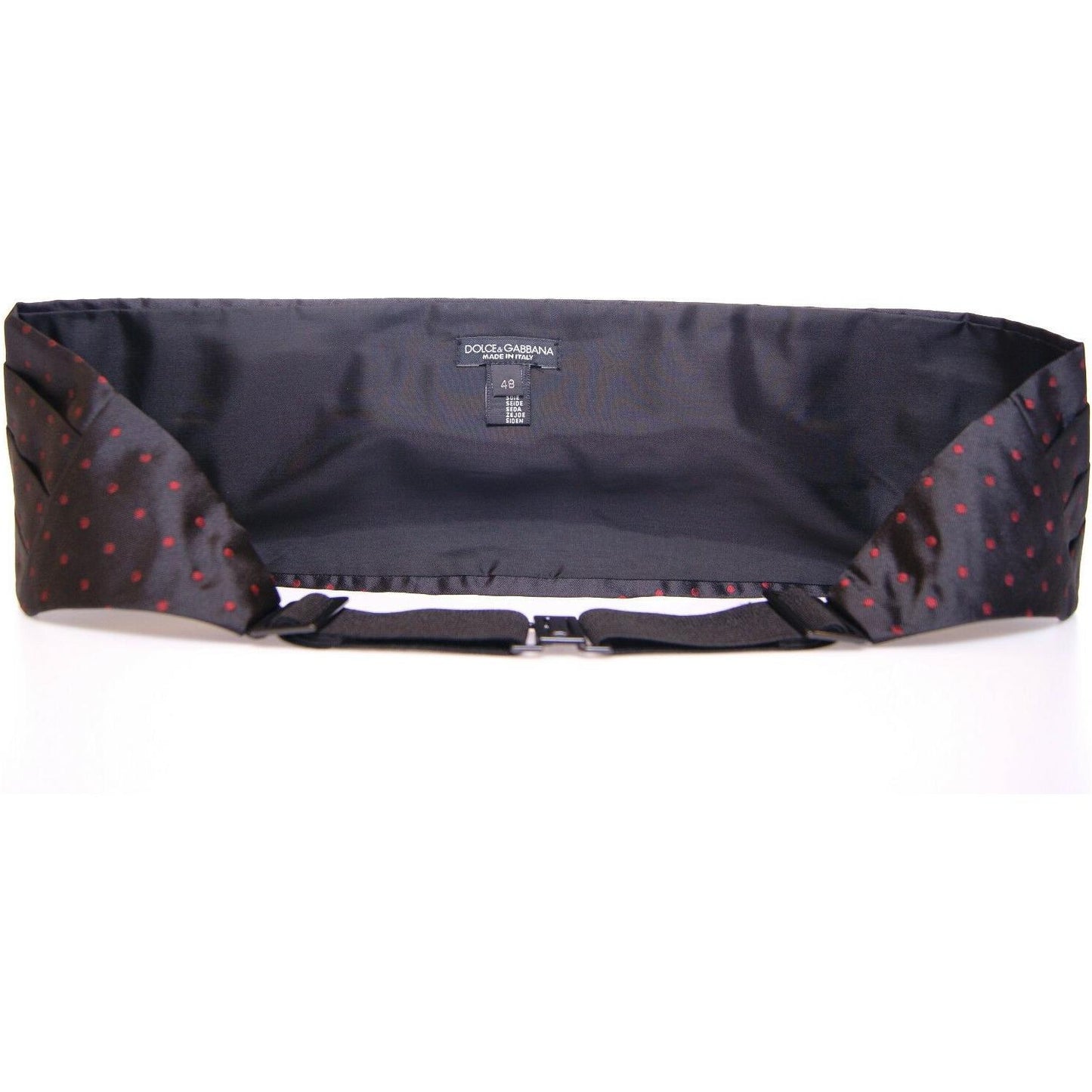 Dolce & Gabbana Black Waist Tuxedo Smoking Belt Cummerbund Dolce & Gabbana