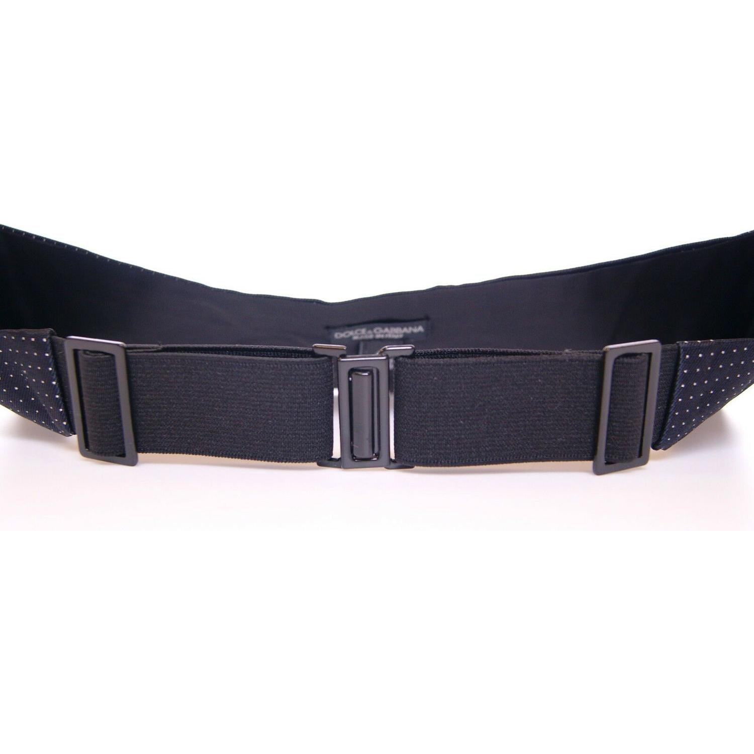 Dolce & Gabbana Blue Waist Smoking Tuxedo Cummerbund Belt
