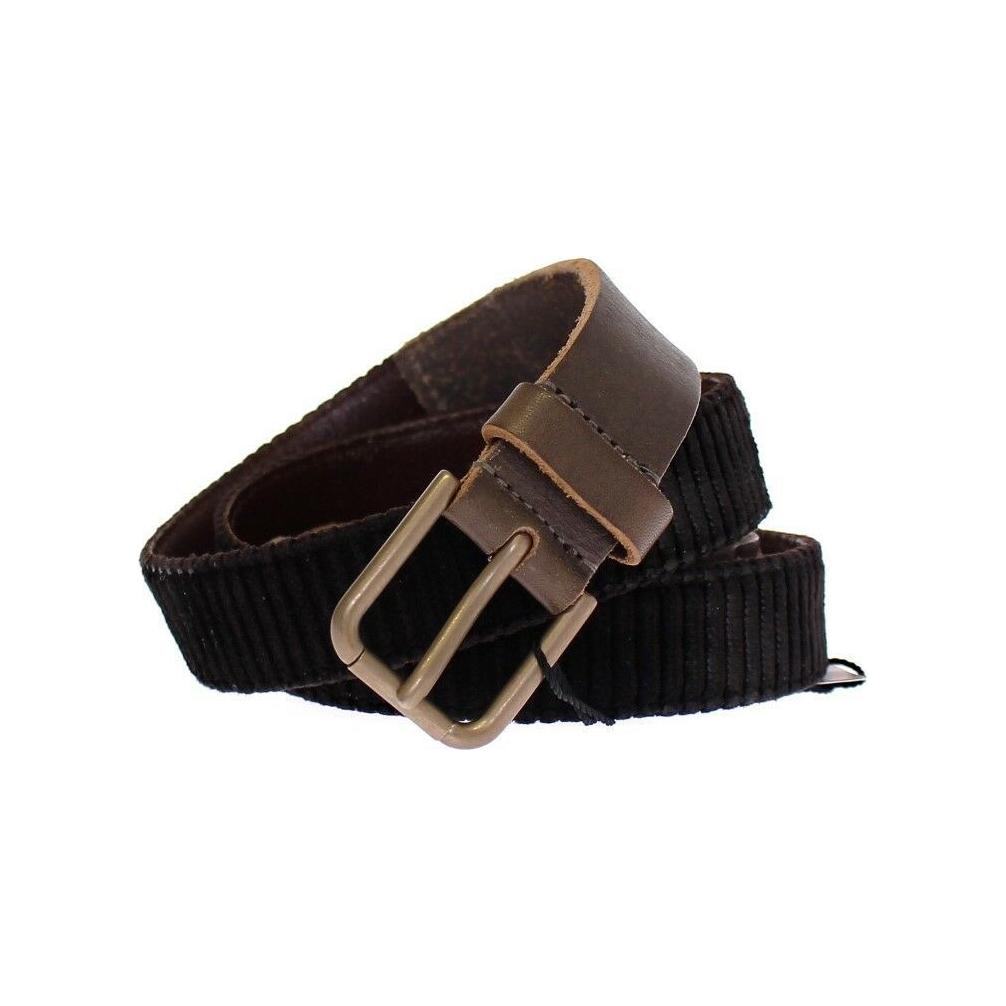 Dolce & Gabbana Brown Leather Logo Cintura Gürtel Belt Dolce & Gabbana