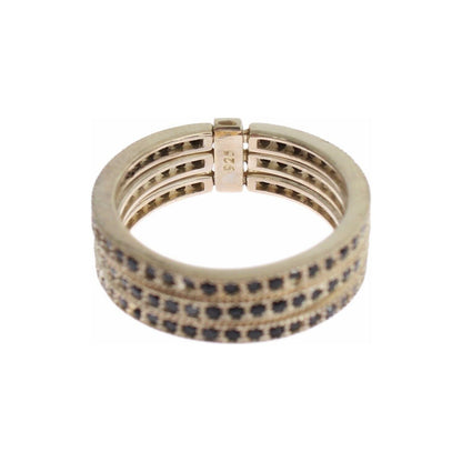 Nialaya Black CZ 925 Sterling Silver Womens Ring Nialaya