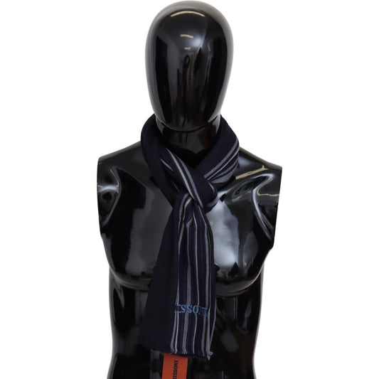 Missoni Multicolor Wool Striped Unisex Wrap Fringes Shawl Missoni