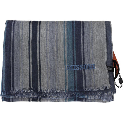 Missoni Multicolor Wool Striped Unisex Neck Wrap Shawl 1728,67345645728,Accessories,Material: 100% Wool,Men,Men - Accessories,Missoni,Multicolor,New with tags,Scarves - Accessories,Scarves - Men - Accessories,Scarves - Scarves - Accessories