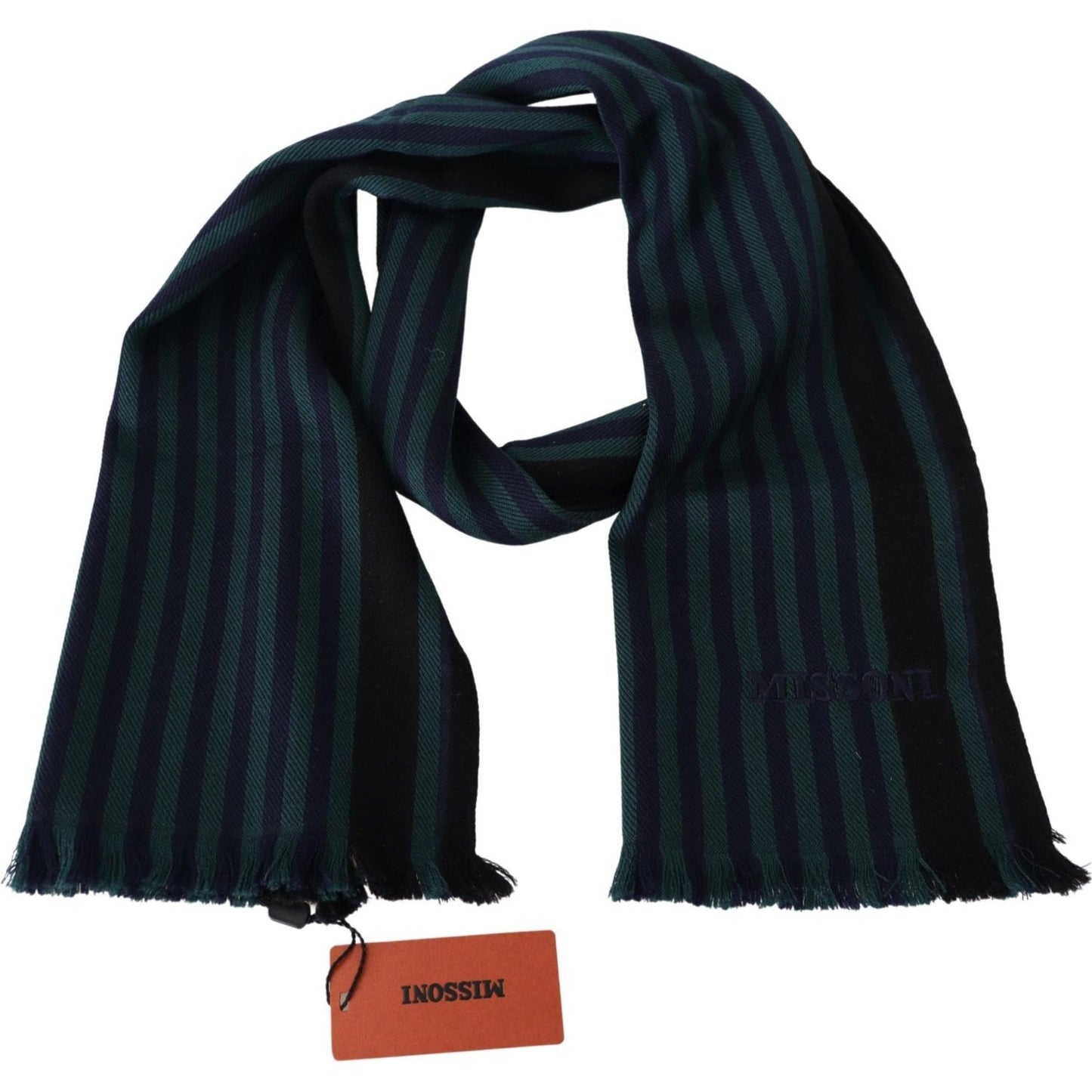Missoni Multicolor Striped Wool Unisex Neck Wrap Shawl 1728,67345645728,Accessories,Material: 100% Wool,Men,Men - Accessories,Missoni,Multicolor,New with tags,Scarves - Accessories,Scarves - Men - Accessories,Scarves - Scarves - Accessories