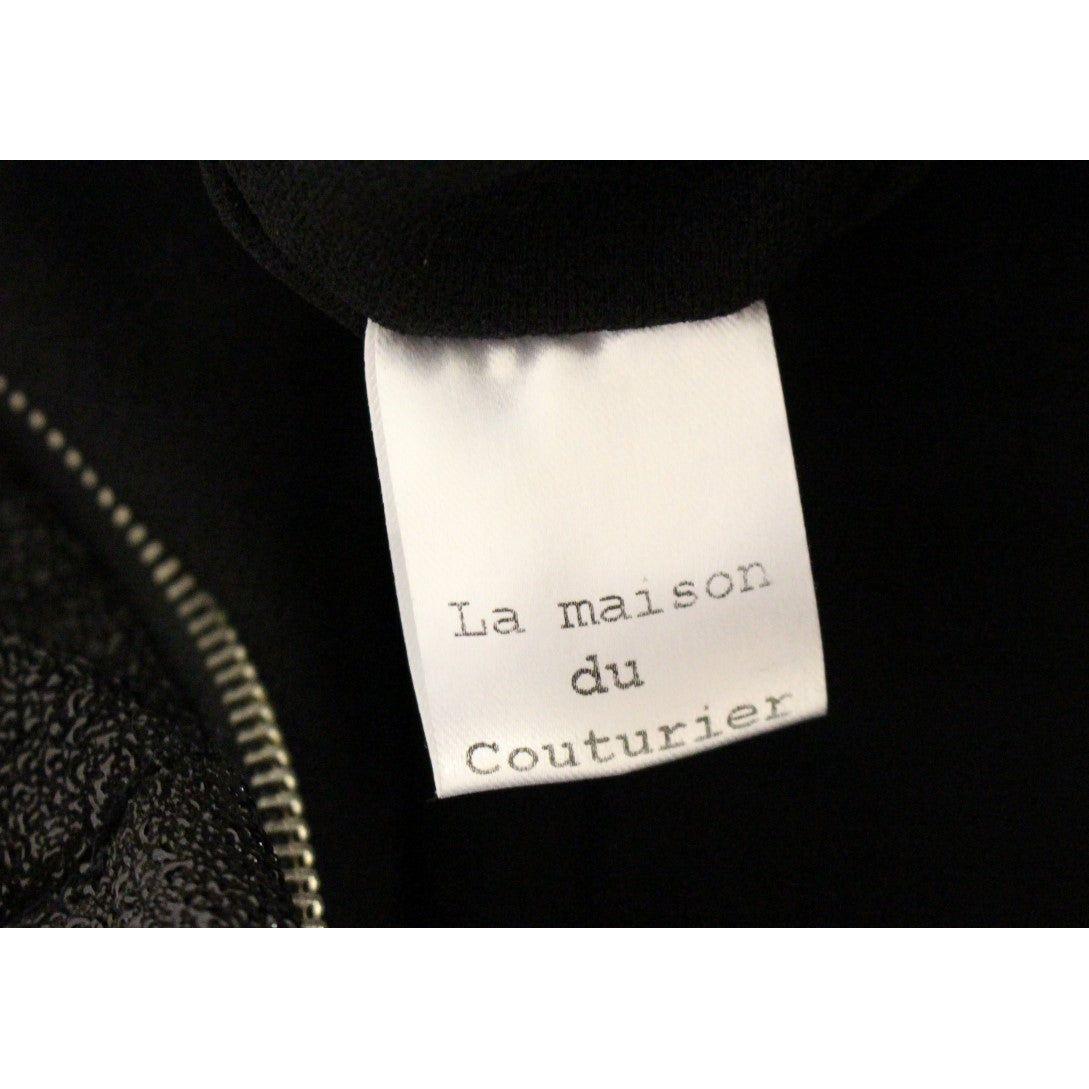 La Maison du Couturier Black Leather Jumpsuit La Maison du Couturier