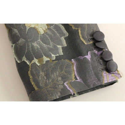 Roberto Fragata Multicolor Silk Floral Cotton Blazer Roberto Fragata