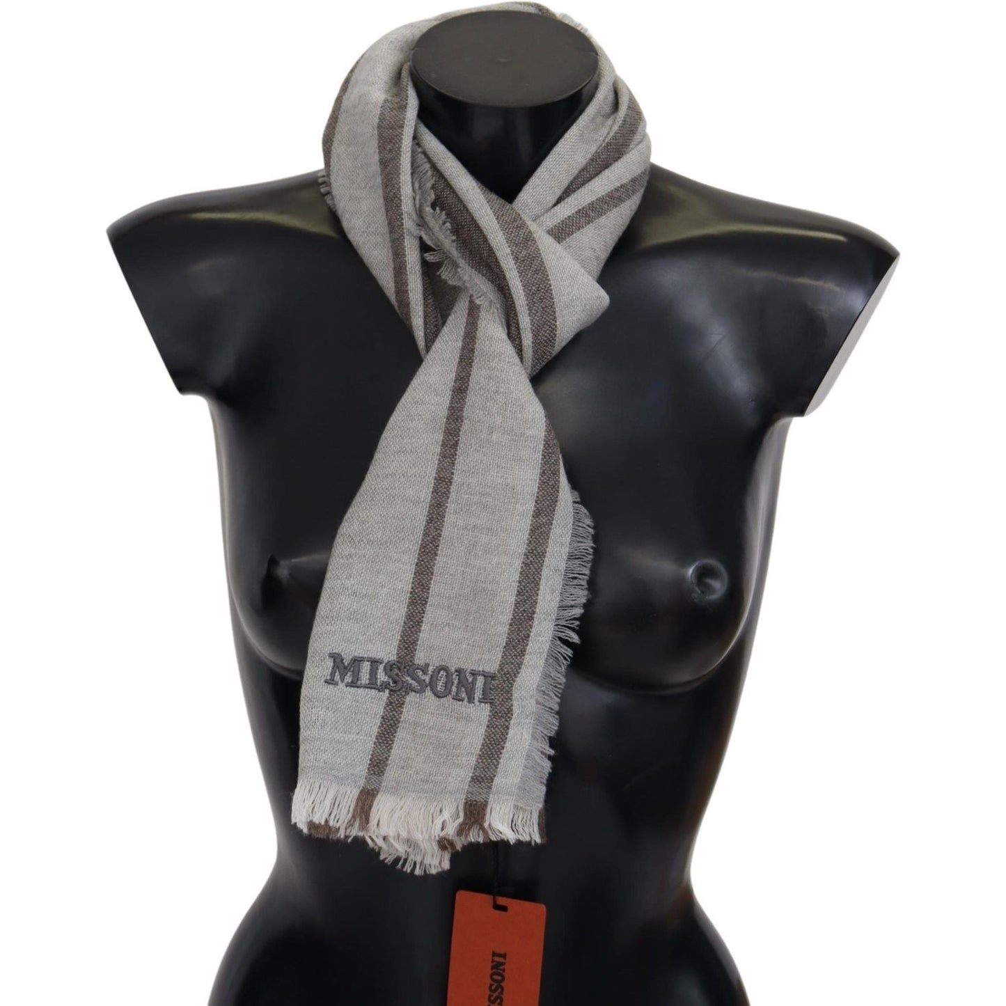 Missoni Multicolor Striped Wool Unisex Neck Wrap Scarf 1728,67345645728,Accessories,Material: 100% Wool,Men,Men - Accessories,Missoni,Multicolor,New with tags,Scarves - Accessories,Scarves - Men - Accessories,Scarves - Scarves - Accessories