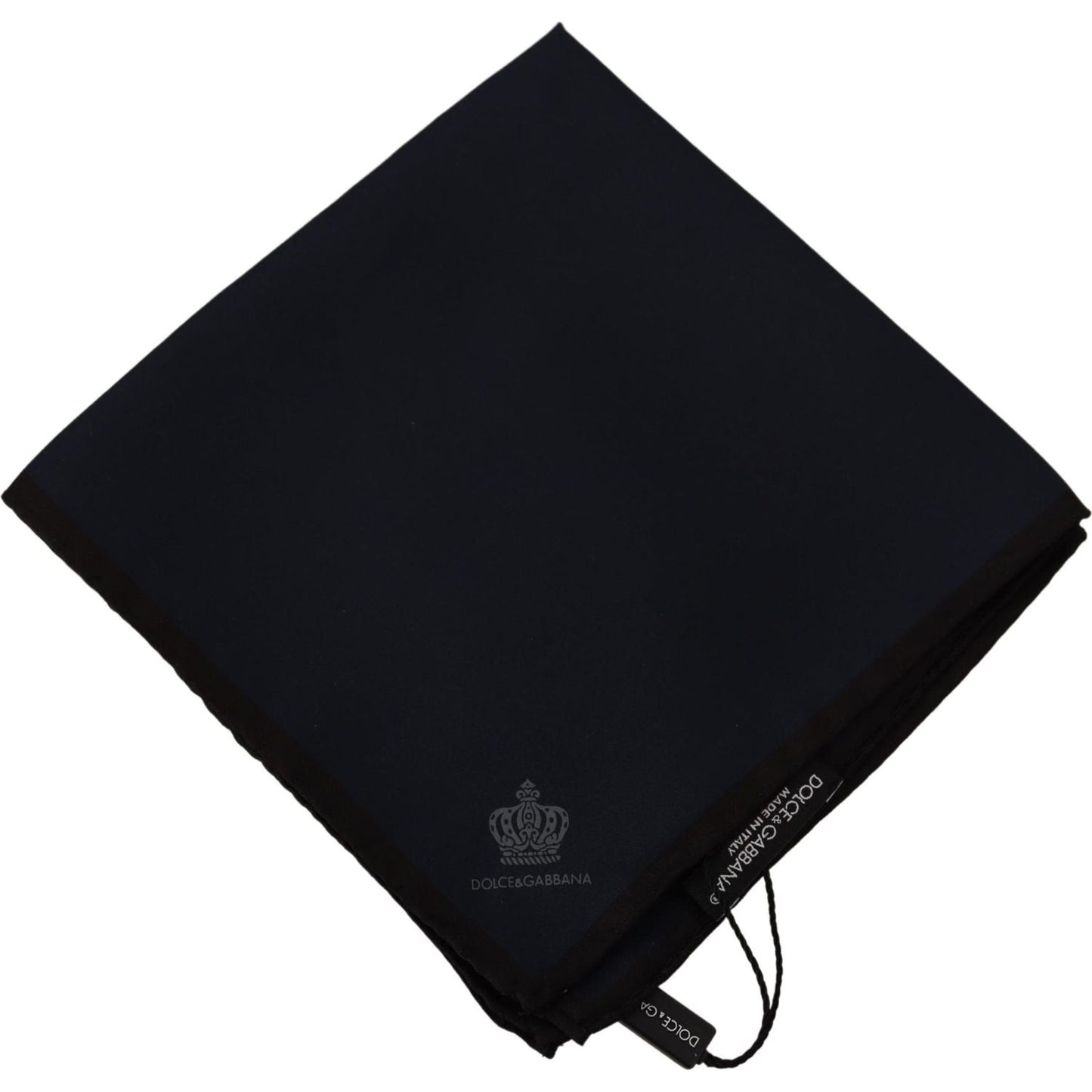 Dolce & Gabbana Black Square Handkerchief 100% Silk Scarf 1728,67345645728,Accessories,Black,Dolce & Gabbana,Handkerchief - Men - Accessories,Material: 100% Silk,Men,Men - Accessories,New with tags,Scarves - Accessories,Scarves - Scarves - Accessories