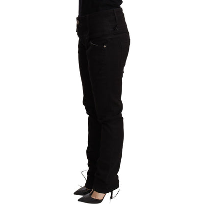 Acht Black Low Waist Skinny Denim Jeans Trouser Acht