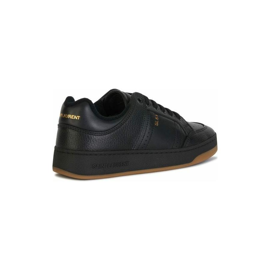 Saint Laurent Black Calf Leather Low Top Sneakers 1728,67466920096,Black,EU41/US8,Low Tops - Sneakers - Shoes,Men,Men - Shoes,New with tags,Saint Laurent,Shoes,Sneakers - Men - Shoes,Sneakers - Shoes