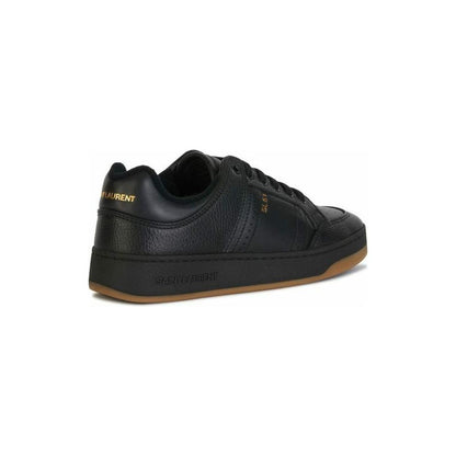 Saint Laurent Black Calf Leather Low Top Sneakers 1728,67466920096,Black,EU41/US8,Low Tops - Sneakers - Shoes,Men,Men - Shoes,New with tags,Saint Laurent,Shoes,Sneakers - Men - Shoes,Sneakers - Shoes