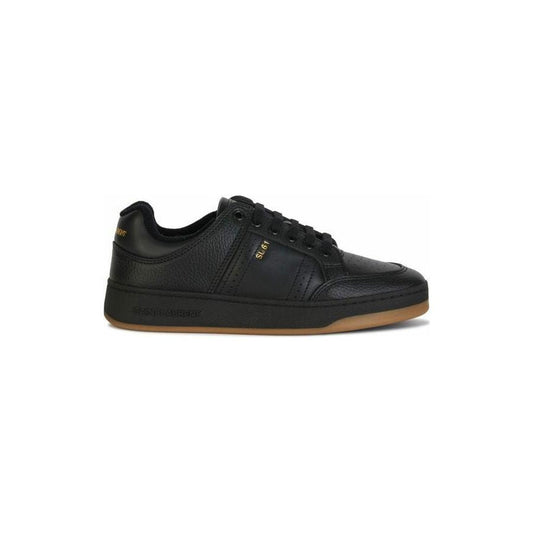 Saint Laurent Black Calf Leather Low Top Sneakers 1728,67466920096,Black,EU41/US8,Low Tops - Sneakers - Shoes,Men,Men - Shoes,New with tags,Saint Laurent,Shoes,Sneakers - Men - Shoes,Sneakers - Shoes