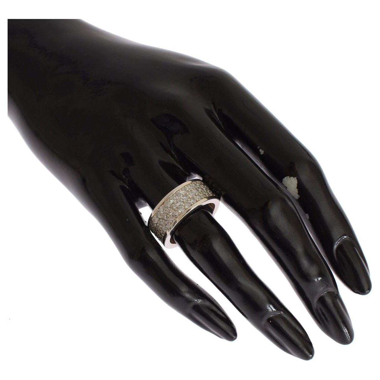 Nialaya Silver Womens CZ 925 Sterling Ring 1728,67345645728,Accessories,Category - Jewellery,clear CZ Crystals,EU50 | US5,EU54 | US7,Jewellery - Accessories,Jewelry,Material: 925 Sterling Silver,Men,New with tags,Nialaya,Rings - Jewellery - Accessories,Ri