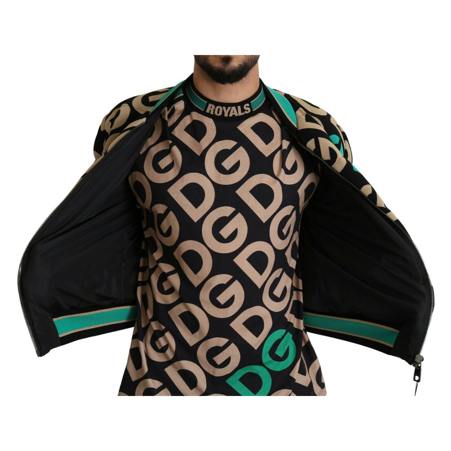 Dolce & Gabbana Multicolor DGMILLENNIALS Logo Print Jacket