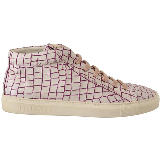 HIDE & JACK White Bordeaux Leather Casual Lace Up Sneakers Shoes 1728,67345645728,EU42/US9,HIDE & JACK,High Tops - Sneakers - Shoes,Material: Leather,Men,Men - Shoes,New with tags,Shoes,Sneakers - Men - Shoes,Sneakers - Shoes,White