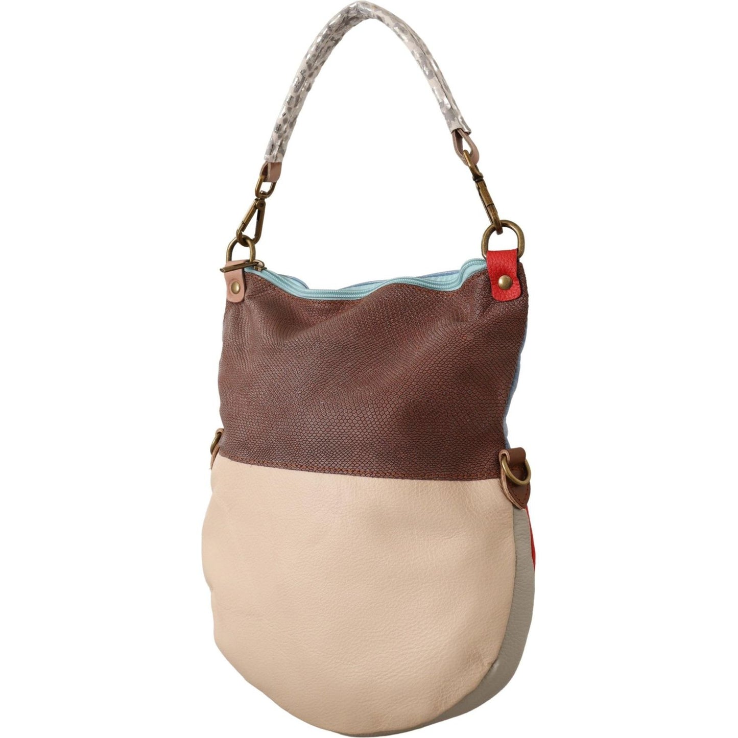 EBARRITO Multicolor Genuine Leather Shoulder Tote Women Handbag EBARRITO