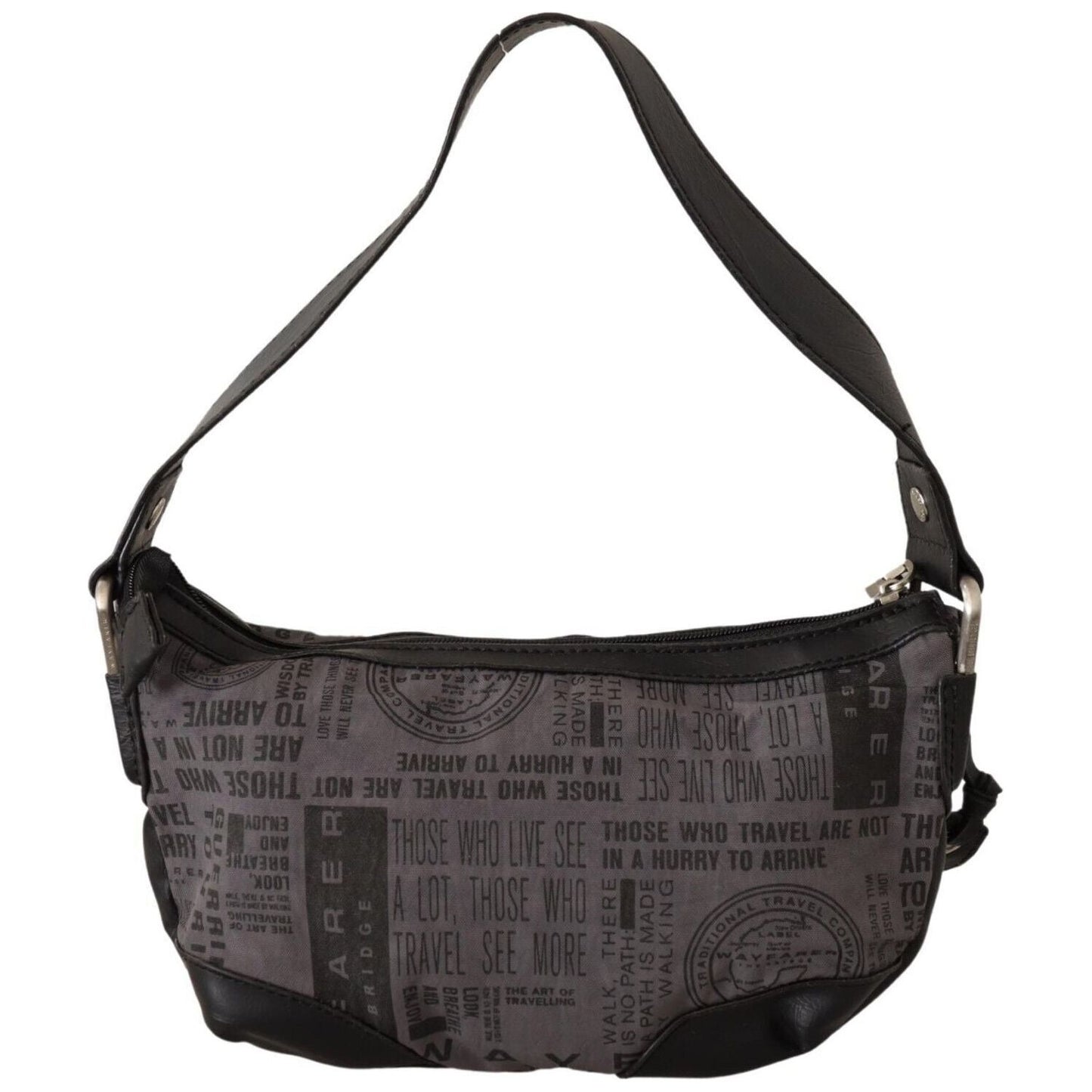 WAYFARER Gray Printed Handbag Shoulder Purse Fabric Bag WAYFARER