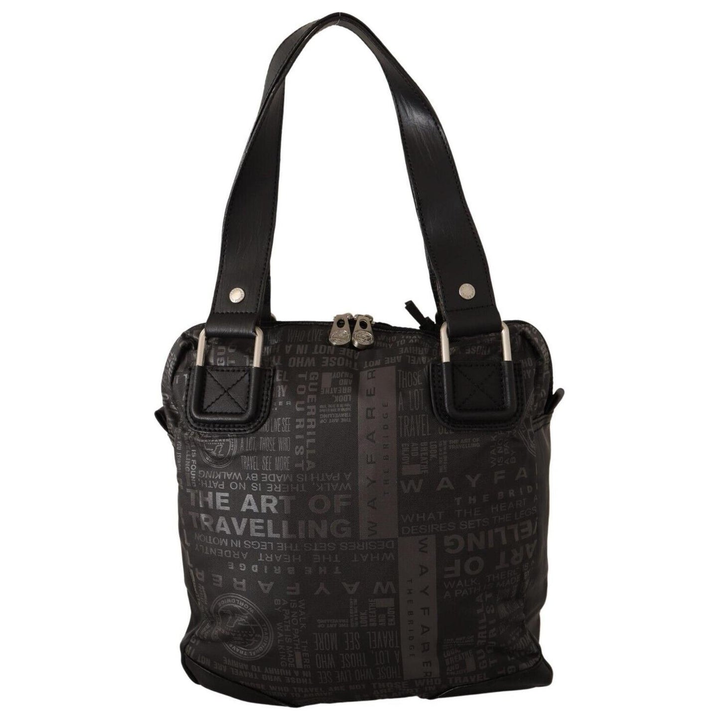 WAYFARER Black Printed Logo Shoulder Handbag Purse Bag WAYFARER