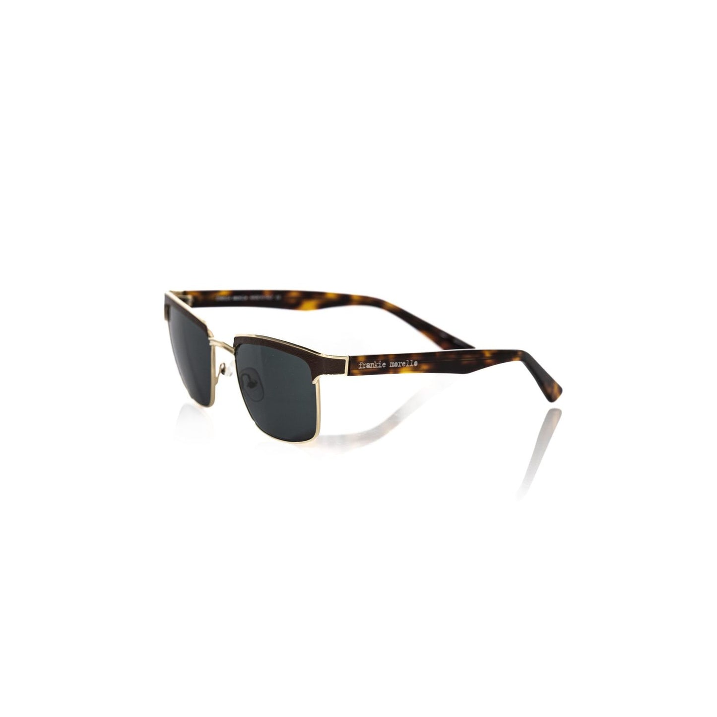 Frankie Morello Brown Metallic Men's Sunglass