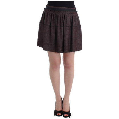 GF Ferre Purple Short Flannel Skirt GF Ferre