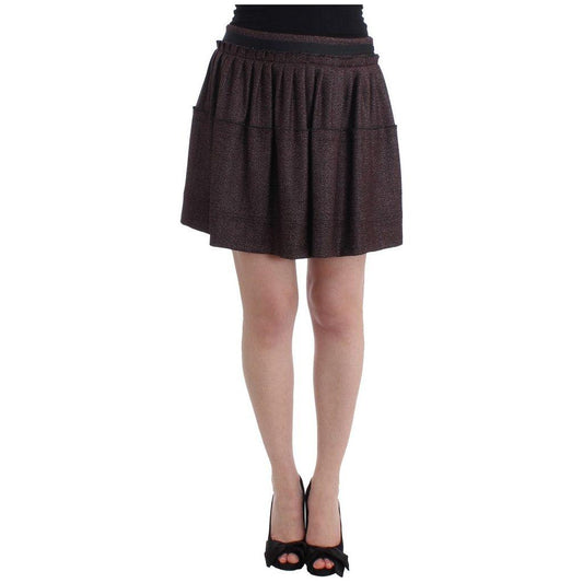 GF Ferre Purple Short Flannel Skirt GF Ferre