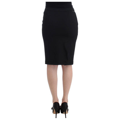 GF Ferre Black Straight Pencil Skirt GF Ferre