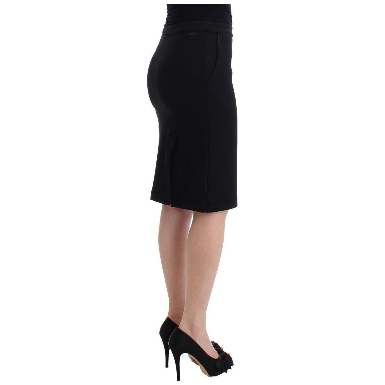 GF Ferre Black Straight Pencil Skirt GF Ferre