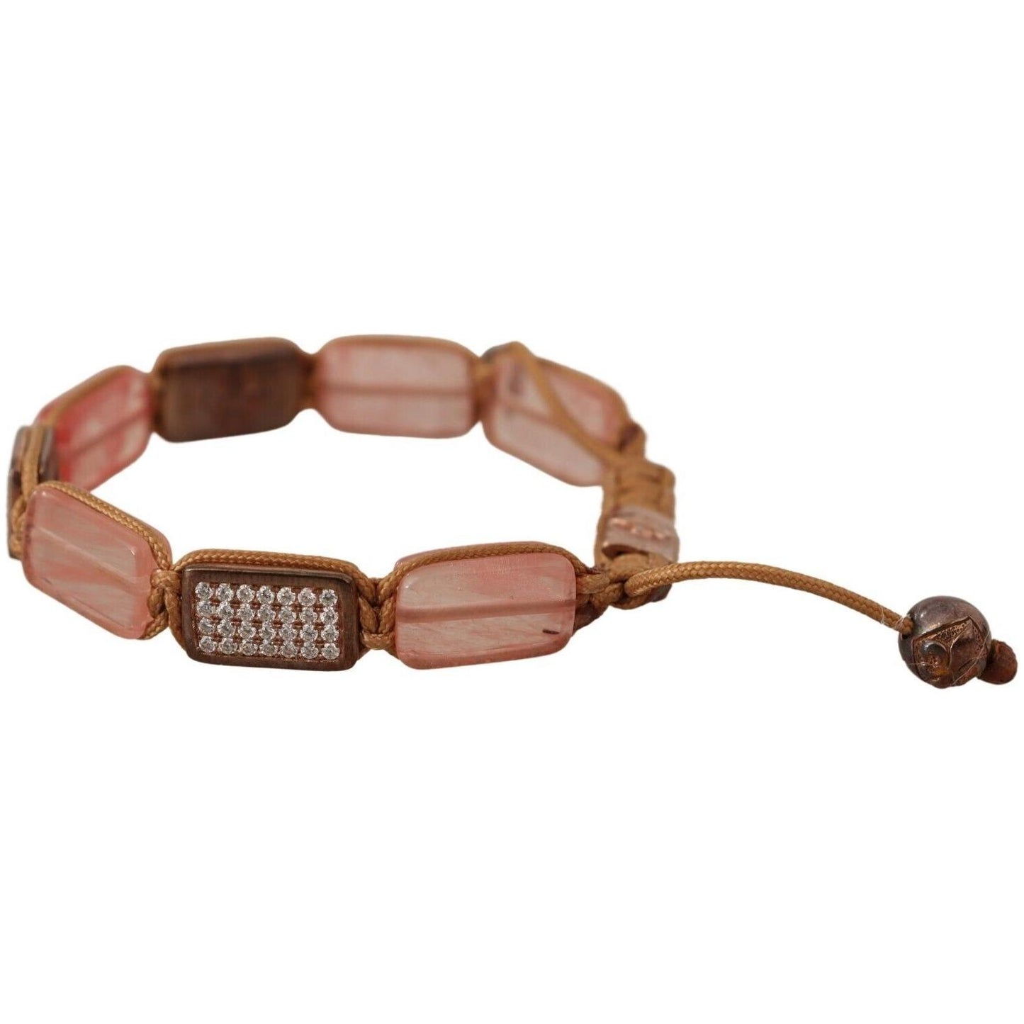 Nialaya Multicolor Crystals Logo Embellished Adjustable Bracelet 1728,67345645728,Accessories,Bracelets - Jewellery - Accessories,Bracelets - Women - Jewelry,Category - Jewellery,Jewellery - Accessories,Jewelry,Men,Multicolor,New with tags,Nialaya,Women,W