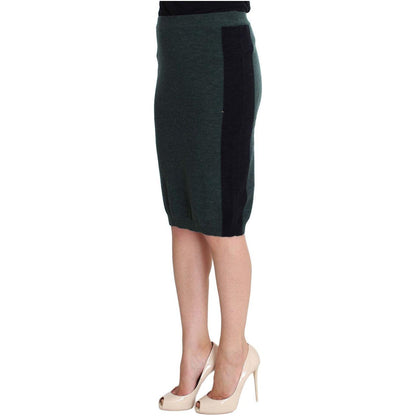 MILA SCHÖN Green Wool Blend Pencil Skirt MILA SCHÖN